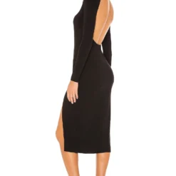 ROBE MI-LONGUE GIGI Black