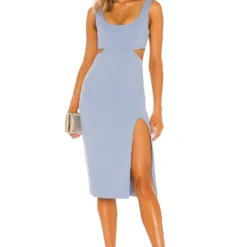 ROBE MI-LONGUE TITUS Baby Blue