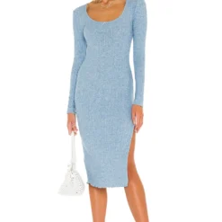 ROBE MI-LONGUE DARCY French Blue