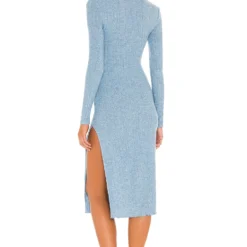 ROBE MI-LONGUE DARCY French Blue 5 ROBE MI-LONGUE DARCY French Blue -Ravis Mode Soldes Boutique LOVF WD3101 V3