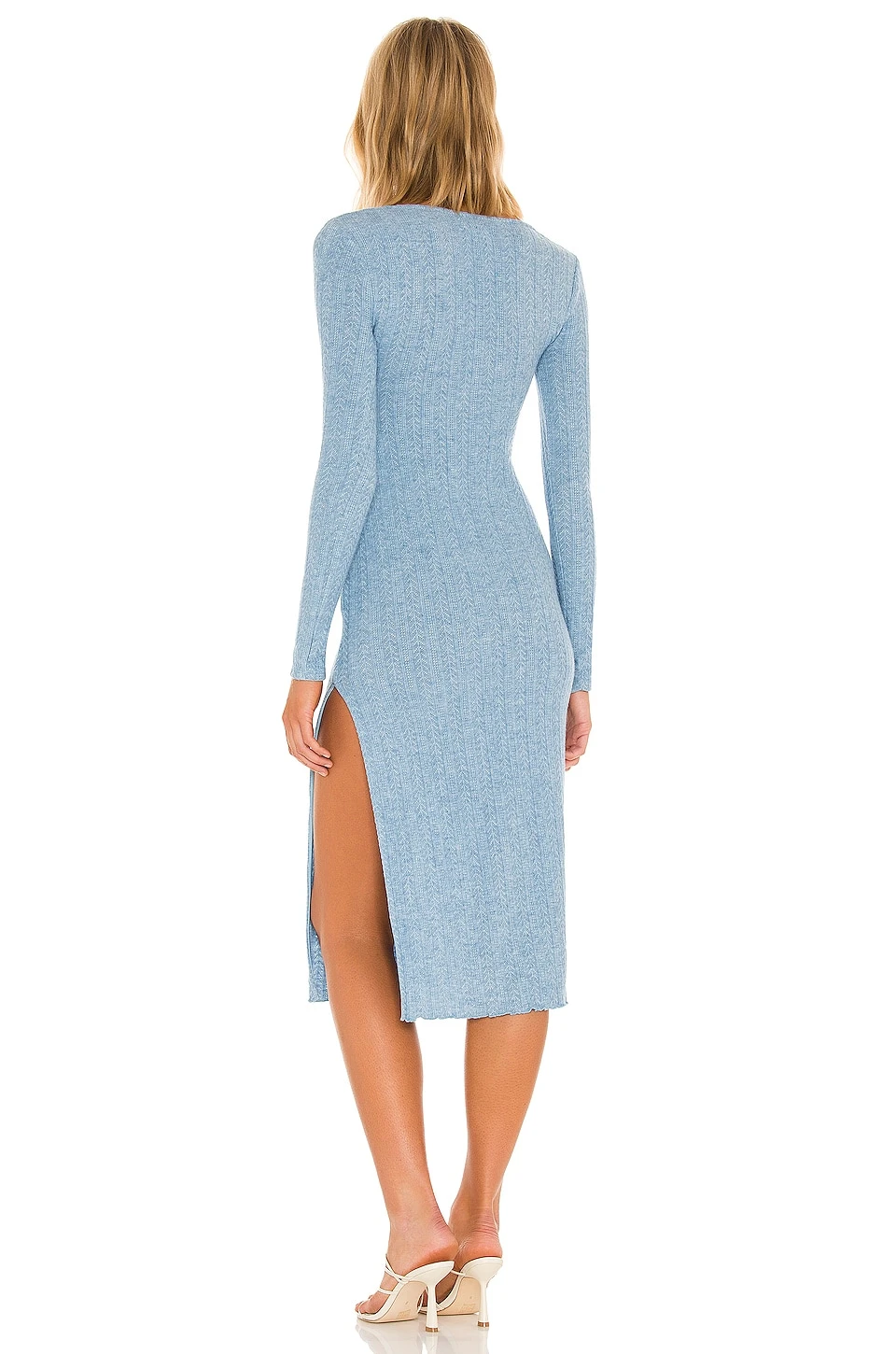 ROBE MI-LONGUE DARCY French Blue 3 ROBE MI-LONGUE DARCY French Blue – Image 3