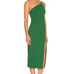 ROBE MI-LONGUE KIM Dark Green 4 ROBE MI-LONGUE KIM Dark Green -Ravis Mode Soldes Boutique LOVF WD3142 V2