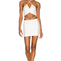 ROBE WILD SIDE White -Ravis Mode Soldes Boutique LOVF WD3282 V1 1