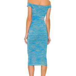 ROBE DRESDEN Bright Blue Spacedye 5 ROBE DRESDEN Bright Blue Spacedye -Ravis Mode Soldes Boutique LOVF WD3337 V3