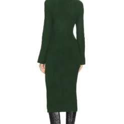 ROBE CORALIE Dark Green 5 ROBE CORALIE Dark Green -Ravis Mode Soldes Boutique LOVF WD3475 V3