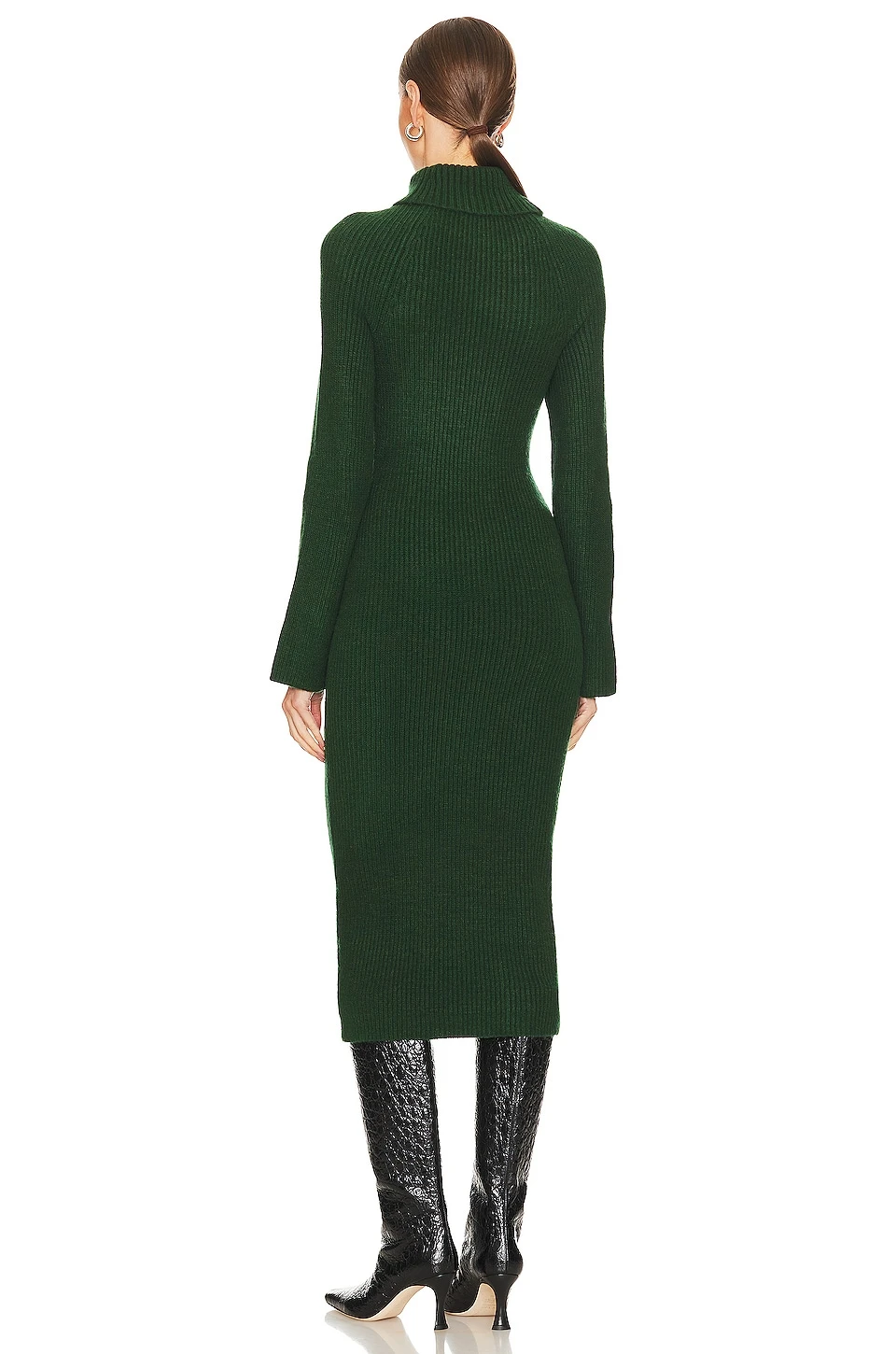 ROBE CORALIE Dark Green 3 ROBE CORALIE Dark Green – Image 3