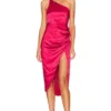 ROBE MI-LONGUE RENATA Cherry Red