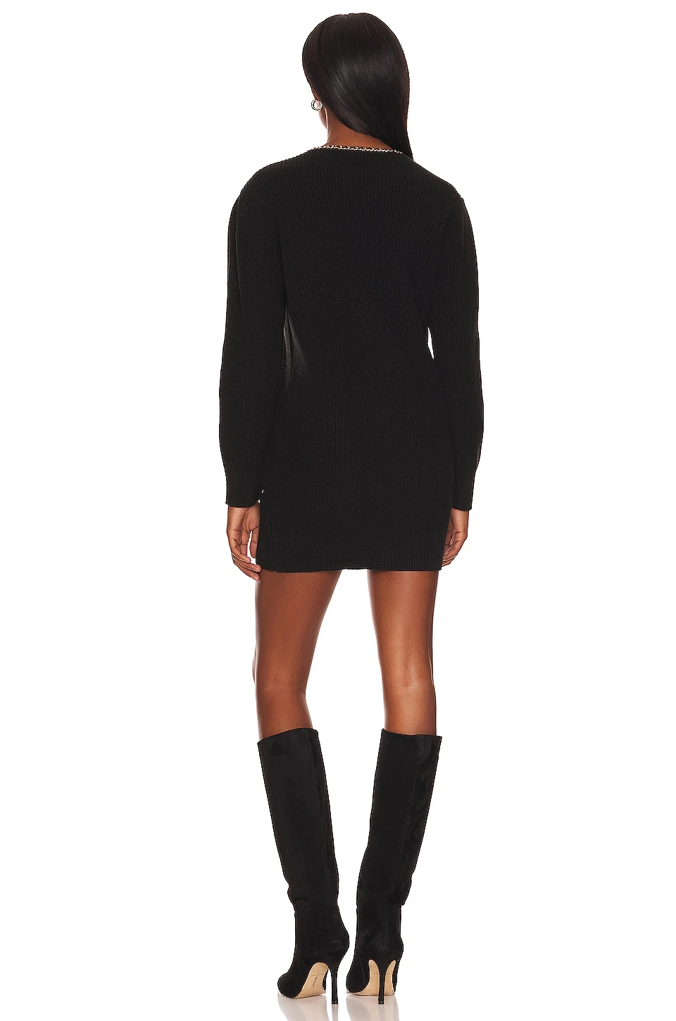 ROBE CARDIGAN NORINA Black 3 ROBE CARDIGAN NORINA Black – Image 3