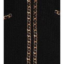 ROBE CARDIGAN NORINA Black 7 ROBE CARDIGAN NORINA Black -Ravis Mode Soldes Boutique LOVF WD3527 V4