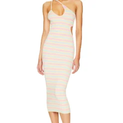 ROBE NADIRA Pastel Stripe