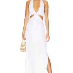 ROBE FORGET ME KNOT White