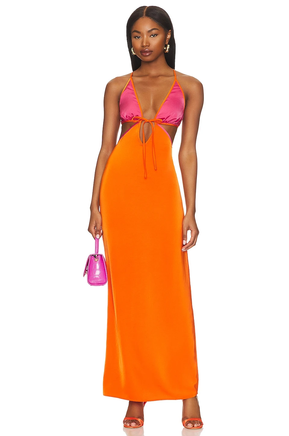 ROBE SORBET Orange & Pink 1 ROBE SORBET Orange & Pink