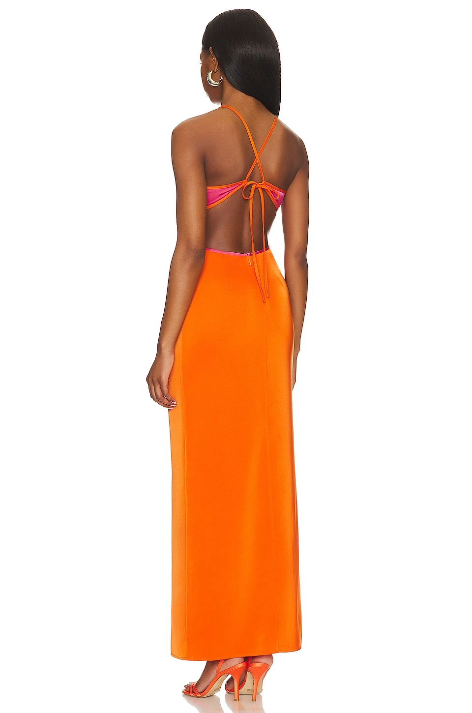 ROBE SORBET Orange & Pink 3 ROBE SORBET Orange & Pink – Image 3