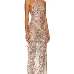 ROBE DE SOIRÉE XENIA Champagne 5 ROBE DE SOIRÉE XENIA Champagne -Ravis Mode Soldes Boutique LOVF WD3755 V2