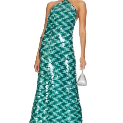 ROBE DE SOIRÉE NEFELI Aqua Blue