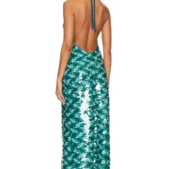 ROBE DE SOIRÉE NEFELI Aqua Blue -Ravis Mode Soldes Boutique LOVF WD3761 V3