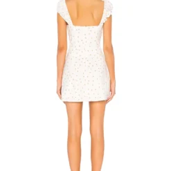 ROBE AJUSTÉE & ÉVASÉE FIT & FLARE Tan & White -Ravis Mode Soldes Boutique LPAR WD214 V3