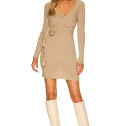 ROBE SEAN Oatmeal -Ravis Mode Soldes Boutique LPAR WD627 V1 1