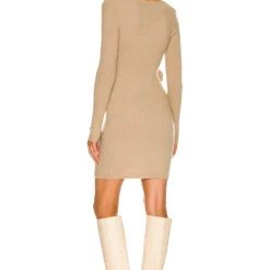 ROBE SEAN Oatmeal -Ravis Mode Soldes Boutique LPAR WD627 V3