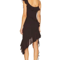 ROBE JESS Chocolate Brown 5 ROBE JESS Chocolate Brown -Ravis Mode Soldes Boutique LPAR WD762 V3