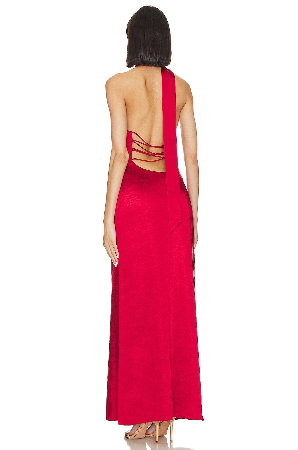 ROBE RAVEENA Cherry Red 3 ROBE RAVEENA Cherry Red – Image 3