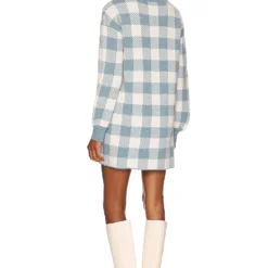 ROBE FLOYD Dusty Blue & Ivory 8 ROBE FLOYD Dusty Blue & Ivory -Ravis Mode Soldes Boutique LPAR WK210 V3