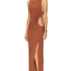 ROBE TIANA Coffee 8 ROBE TIANA Coffee -Ravis Mode Soldes Boutique LSPA WD343 V3