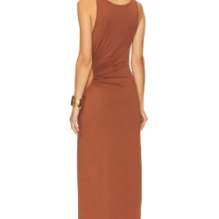 ROBE TIANA Coffee 9 ROBE TIANA Coffee -Ravis Mode Soldes Boutique LSPA WD343 V4