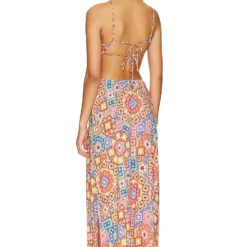 ROBE LONGUE À DÉCOUPES RETRO LULI Multicolor 7 ROBE LONGUE À DÉCOUPES RETRO LULI Multicolor -Ravis Mode Soldes Boutique LULI WD69 V4