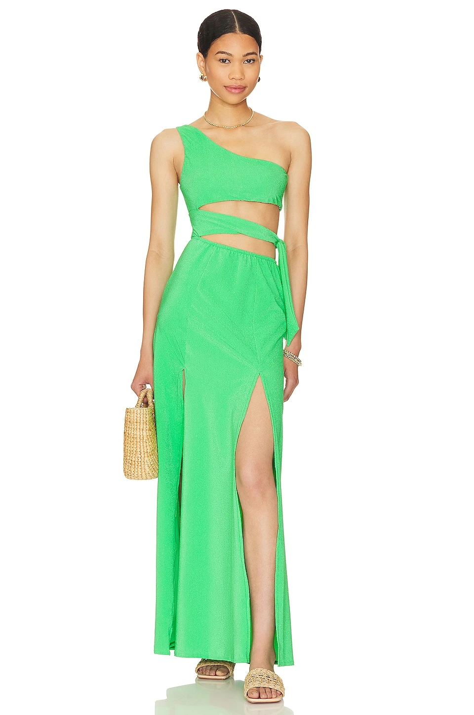 Maaji ROBE MAXI AVEC DÉCOUPES LODYN Green 1 Maaji ROBE MAXI AVEC DÉCOUPES LODYN Green