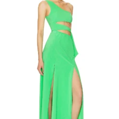 Maaji ROBE MAXI AVEC DÉCOUPES LODYN Green 6 Maaji ROBE MAXI AVEC DÉCOUPES LODYN Green -Ravis Mode Soldes Boutique MAAJ WD111 V3