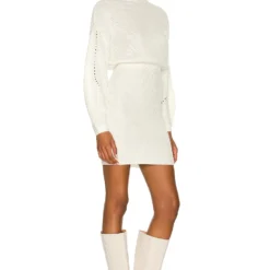 ROBE MONETTE Ivory -Ravis Mode Soldes Boutique MALR WD1026 V3