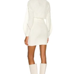 ROBE MONETTE Ivory -Ravis Mode Soldes Boutique MALR WD1026 V4