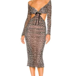 ROBE JANAN Leopard Print