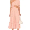 ROBE MI-LONGUE MALIA Orchid Pink Check