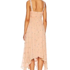 ROBE MI-LONGUE FAIRY Nude Peach -Ravis Mode Soldes Boutique MALR WD1152 V3