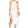 ROBE MI-LONGUE ALINA White