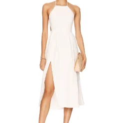 ROBE MI-LONGUE ALINA White