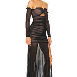 ROBE DE SOIRÉE MONIQUE Black -Ravis Mode Soldes Boutique MALR WD1175 V2