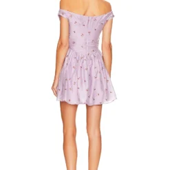 ROBE COURTE DANIELLE Powder Purple -Ravis Mode Soldes Boutique MALR WD1186 V3