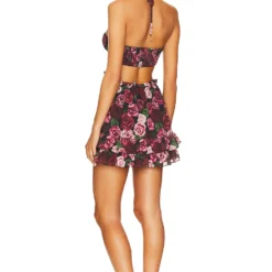 ROBE ROCSI Red Painted Dreams 6 ROBE ROCSI Red Painted Dreams -Ravis Mode Soldes Boutique MALR WD1203 V3