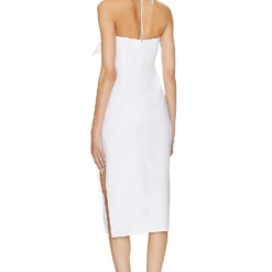 ROBE OLIVE White 5 ROBE OLIVE White -Ravis Mode Soldes Boutique MALR WD1253 V3