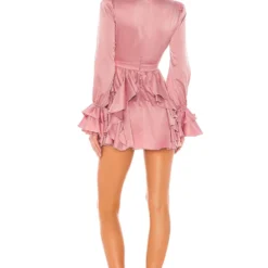 ROBE COURTE ALLANA Mauve 5 ROBE COURTE ALLANA Mauve -Ravis Mode Soldes Boutique MELR WD185 V3