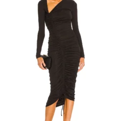 ROBE MI-LONGUE KYLEE Black