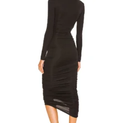 ROBE MI-LONGUE KYLEE Black -Ravis Mode Soldes Boutique MELR WD493 V3