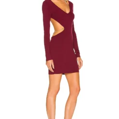 ROBE JOANNA Dark Red 5 ROBE JOANNA Dark Red -Ravis Mode Soldes Boutique MELR WD511 V3