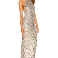 ROBE DE SOIRÉE COREEN Champagne & Black -Ravis Mode Soldes Boutique MELR WD524 V2