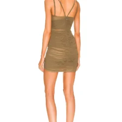 ROBE COURTE DANIKA Green -Ravis Mode Soldes Boutique MELR WD580 V3