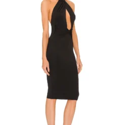 ROBE MI-LONGUE FAYE Black 4 ROBE MI-LONGUE FAYE Black -Ravis Mode Soldes Boutique MELR WD609 V2