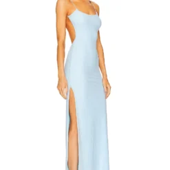 ROBE MAXI NOLAN Light Blue 7 ROBE MAXI NOLAN Light Blue -Ravis Mode Soldes Boutique MELR WD663 V3